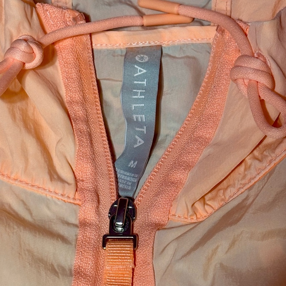 Athleta Orange Expedition Hike Shell Windbreaker … - image 2